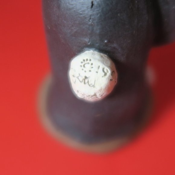 GAIL LAURA Roxanne Rabbit 1994 October Halloween Bear Calendar Figurine Signed - Picture 10 of 11